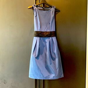 Club Monaco blue and black fit and flare dress size 4